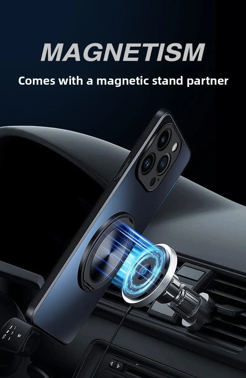 Magnetische Ring Stand Hülle für Google Pixel 10/9/8/7 Pro XL | Matt & Robust Handyhülle JLR Design