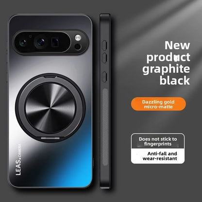Magnetische Ring Stand Hülle für Google Pixel 10/9/8/7 Pro XL | Matt & Robust Handyhülle JLR Design