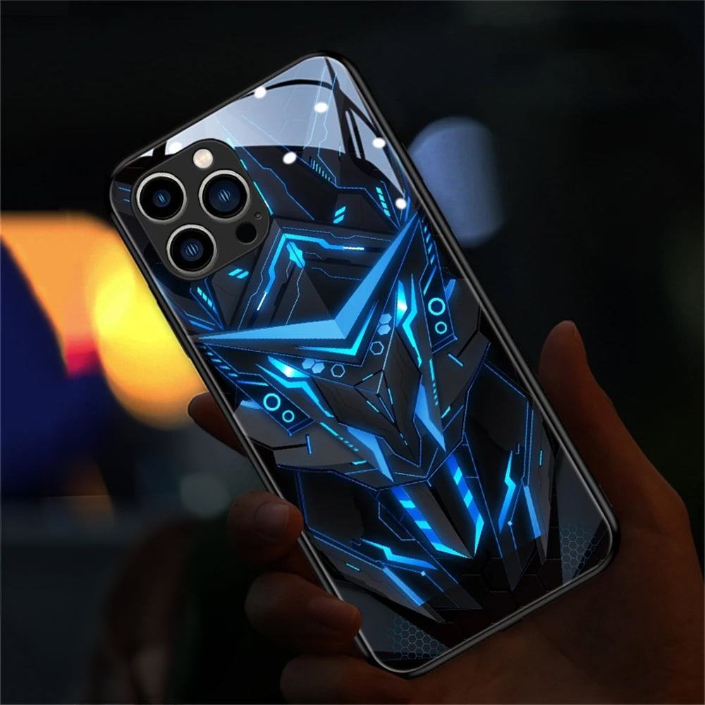 Mech Smart Led Handyhülle für Samsung S24/S23/S22/Ultra/Plus Cover JLR Design