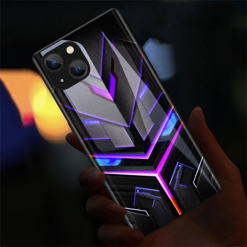 Mech Smart Led Handyhülle für Samsung S24/S23/S22/Ultra/Plus Cover JLR Design