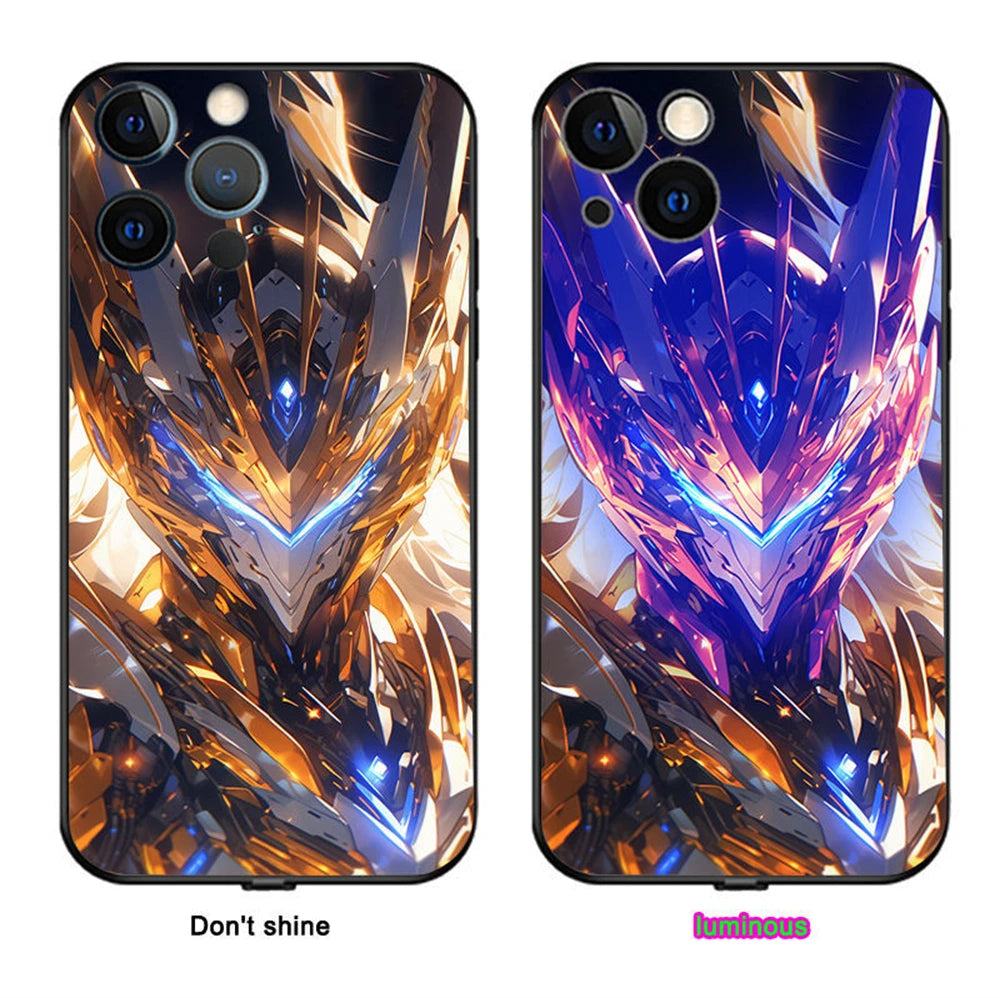 Mecha Warrior LED Iphone Hülle für Iphon 13/14/15/Plus/Pro/Max Phone Case 39.99 Apple, Cover, Design, LED, Mecha, Warrior JLR Design