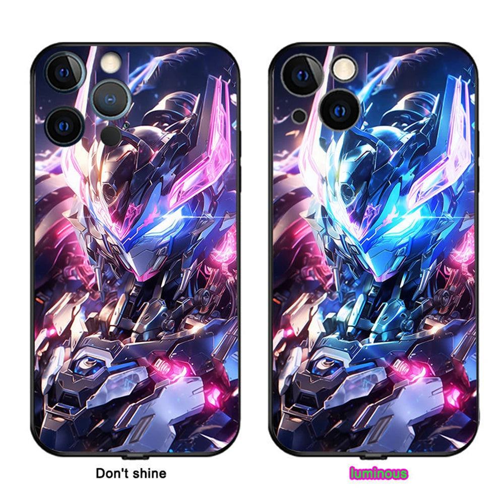 Mecha Warrior LED Iphone Hülle für Iphon 13/14/15/Plus/Pro/Max Phone Case 39.99 Apple, Cover, Design, LED, Mecha, Warrior JLR Design