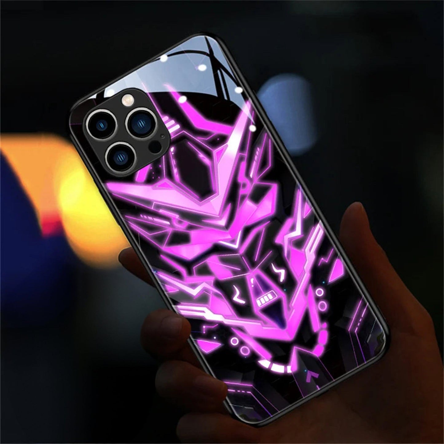 Mecha Warrior LED Iphone Hülle für Iphon 13/14/15/Plus/Pro/Max Phone Case 39.99 Apple, Cover, Design, LED, Mecha, Warrior JLR Design