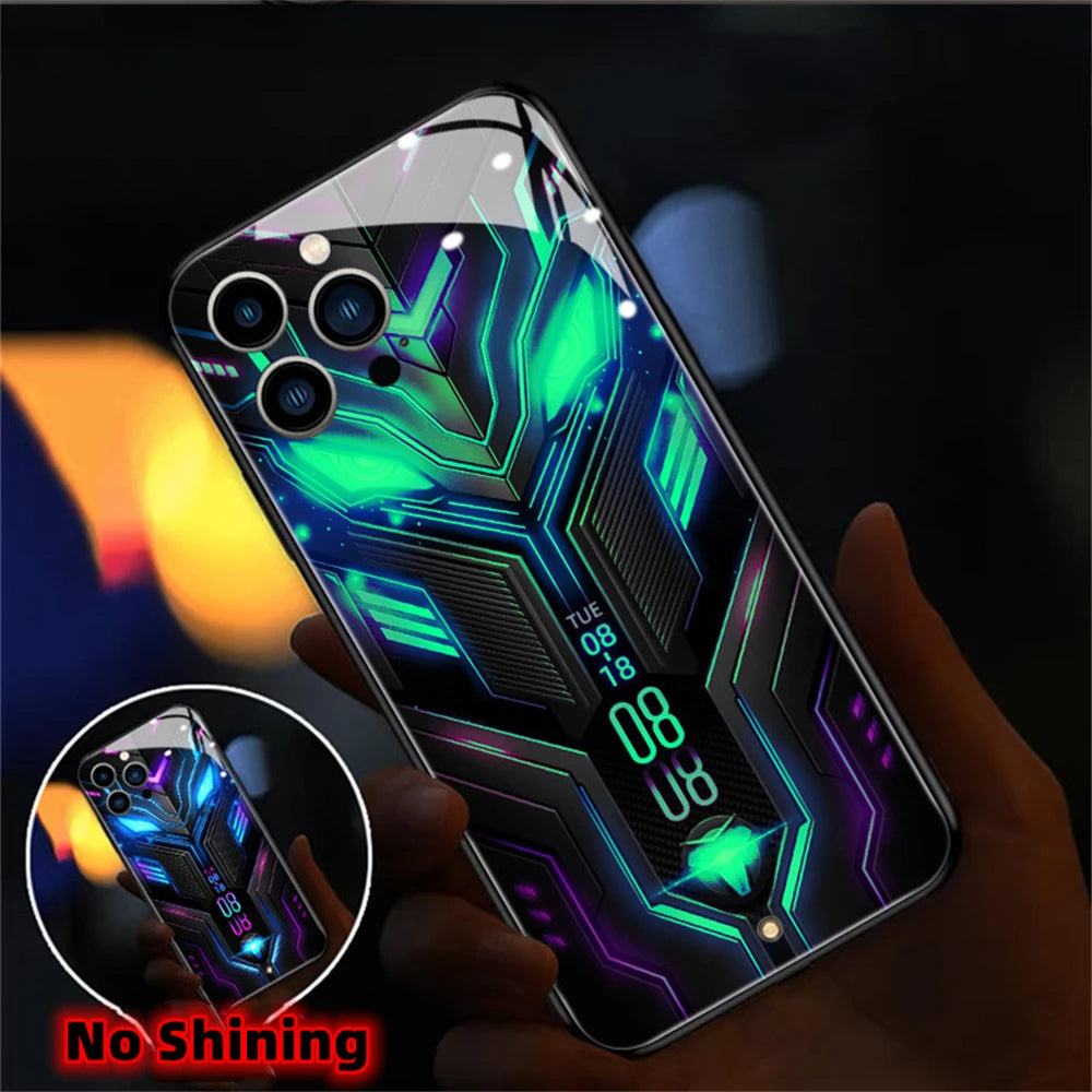 Mecha Warrior LED Iphone Hülle für Iphon 13/14/15/Plus/Pro/Max Phone Case 39.99 Apple, Cover, Design, LED, Mecha, Warrior JLR Design