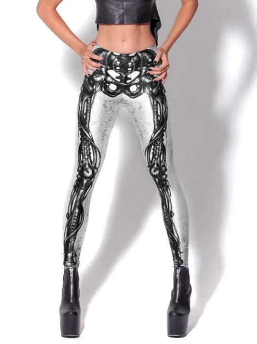 Mechanic Skeleton Damen Leggings Leggings JLR Design