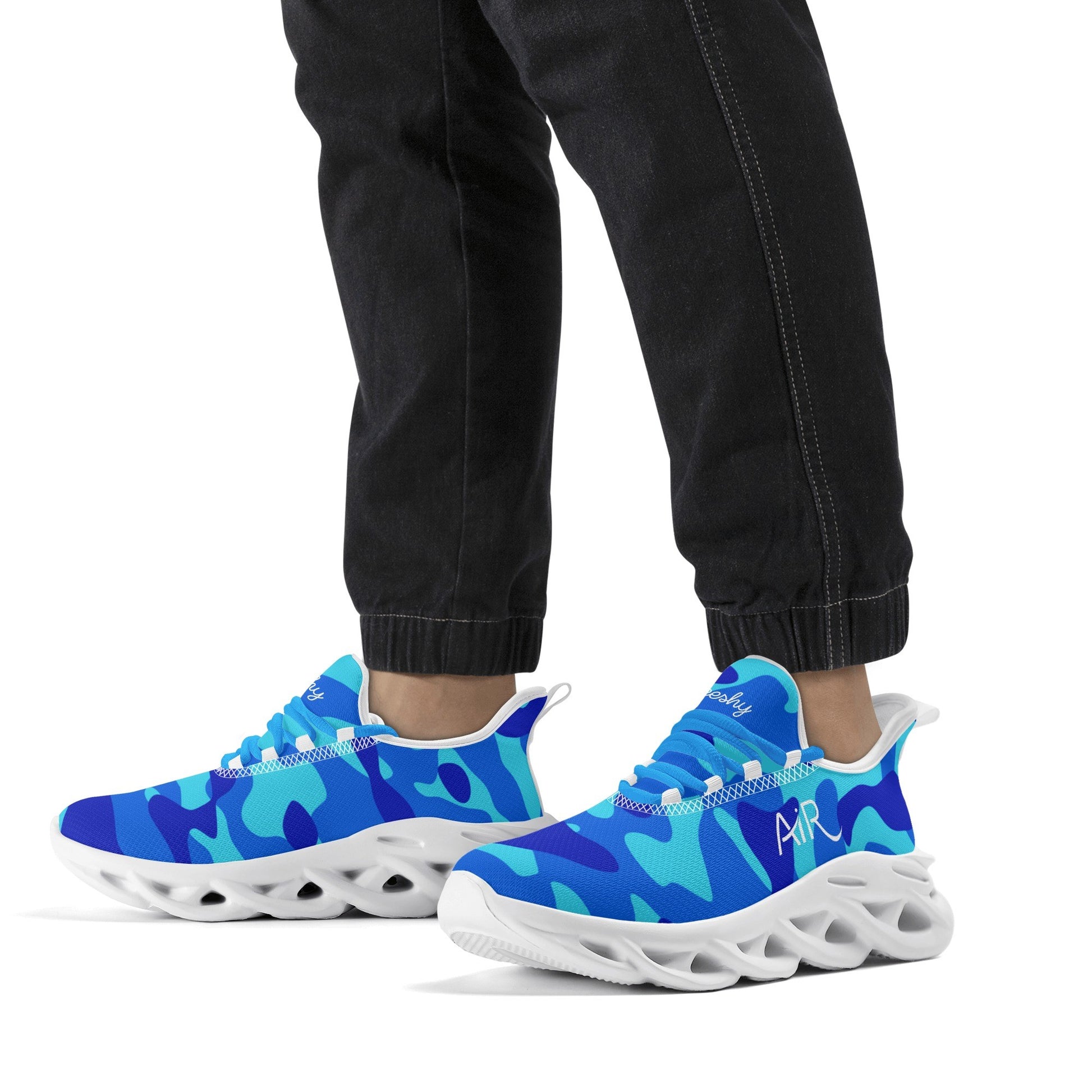 meeshy AIR Athletic Sneaker - Blue Camouflage - Herren Sneaker JLR Design