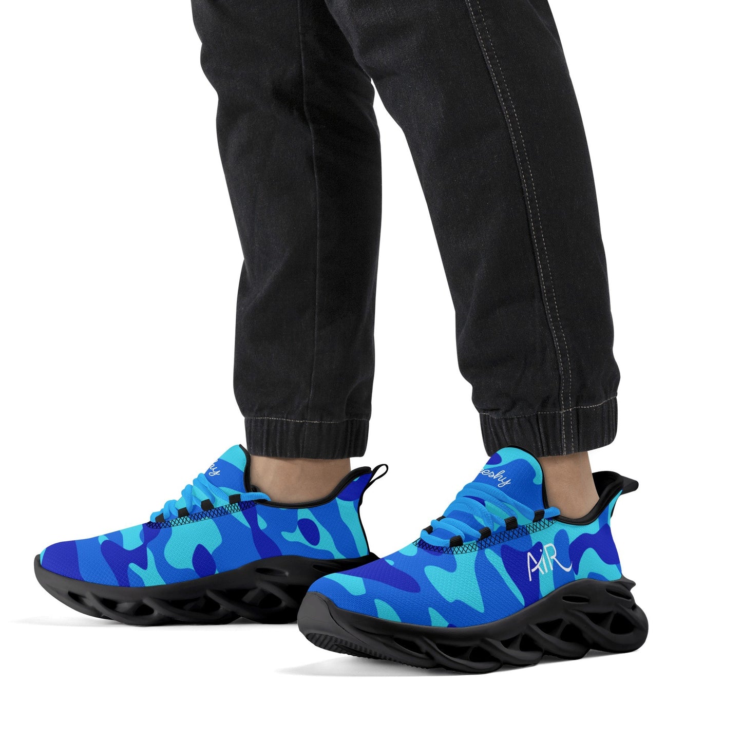 meeshy AIR Athletic Sneaker - Blue Camouflage - Herren Sneaker JLR Design