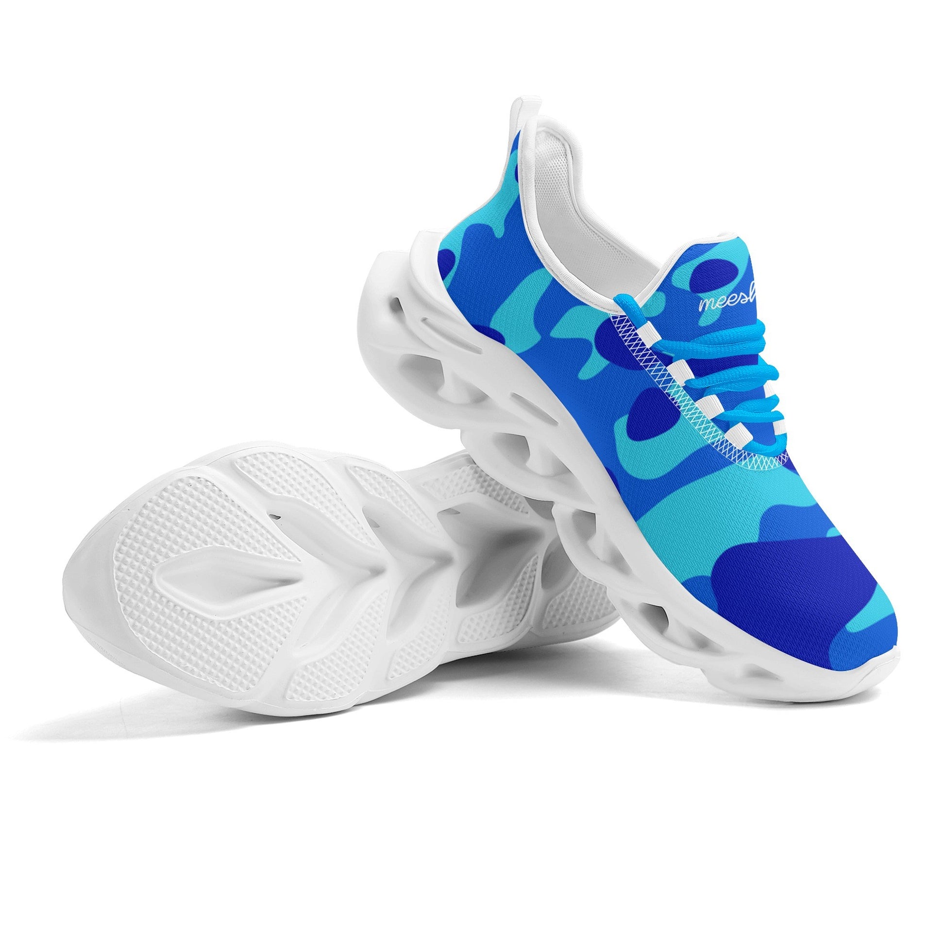 meeshy AIR Athletic Sneaker - Blue Camouflage - Herren Sneaker JLR Design