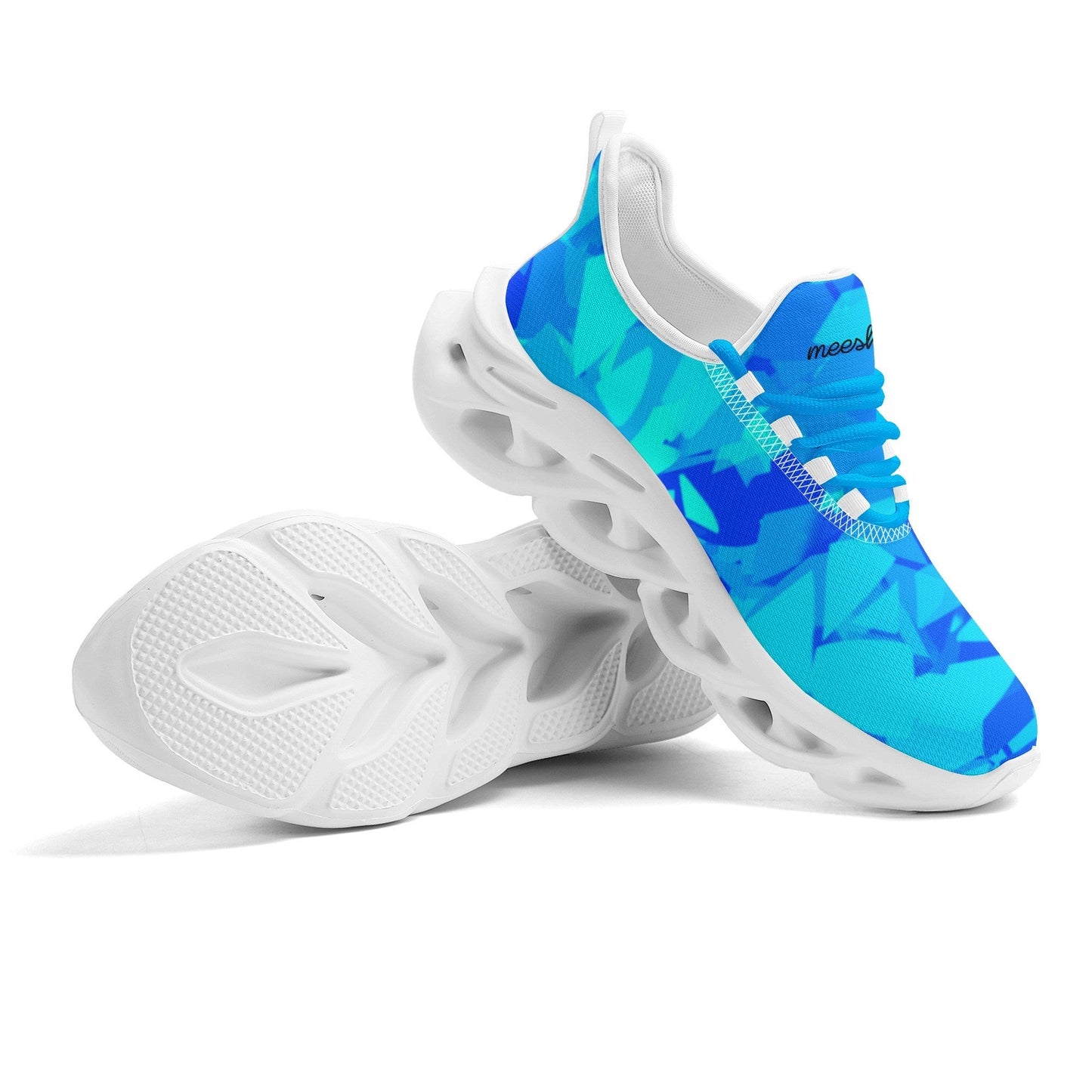 meeshy AIR Athletic Sneaker - Blue Crystal - Damen Sneaker JLR Design