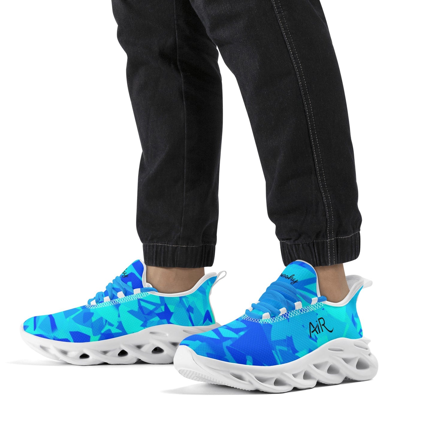 meeshy AIR Athletic Sneaker - Blue Crystal - Herren Sneaker JLR Design
