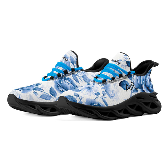 meeshy AIR Athletic Sneaker - Blue Flowers - Herren Sneaker JLR Design