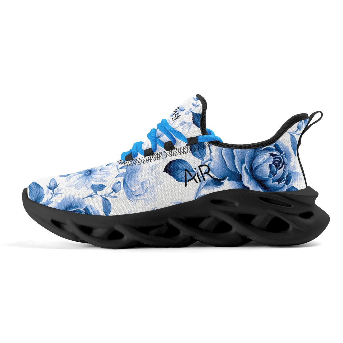 meeshy AIR Athletic Sneaker - Blue Flowers - Herren Sneaker JLR Design
