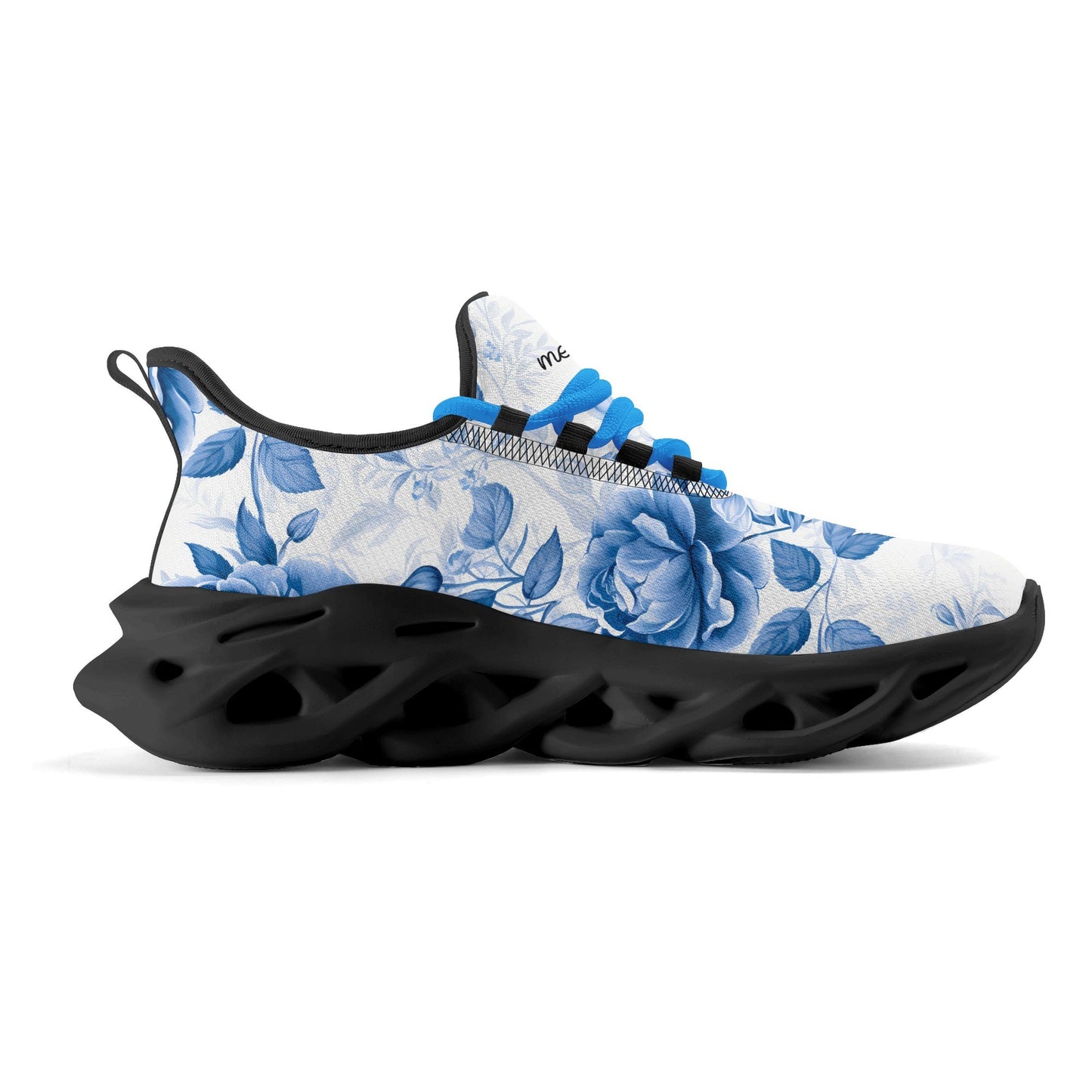 meeshy AIR Athletic Sneaker - Blue Flowers - Herren Sneaker JLR Design