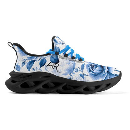 meeshy AIR Athletic Sneaker - Blue Flowers - Herren Sneaker JLR Design