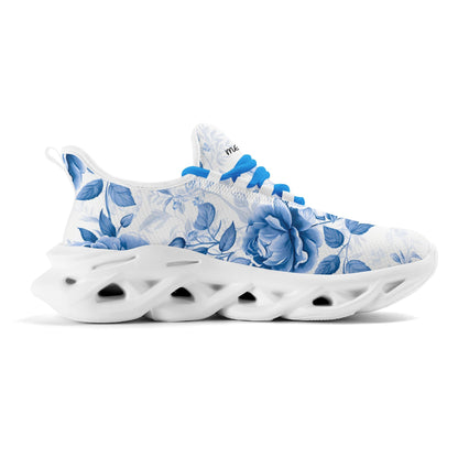 meeshy AIR Athletic Sneaker - Blue Flowers - Herren Sneaker JLR Design
