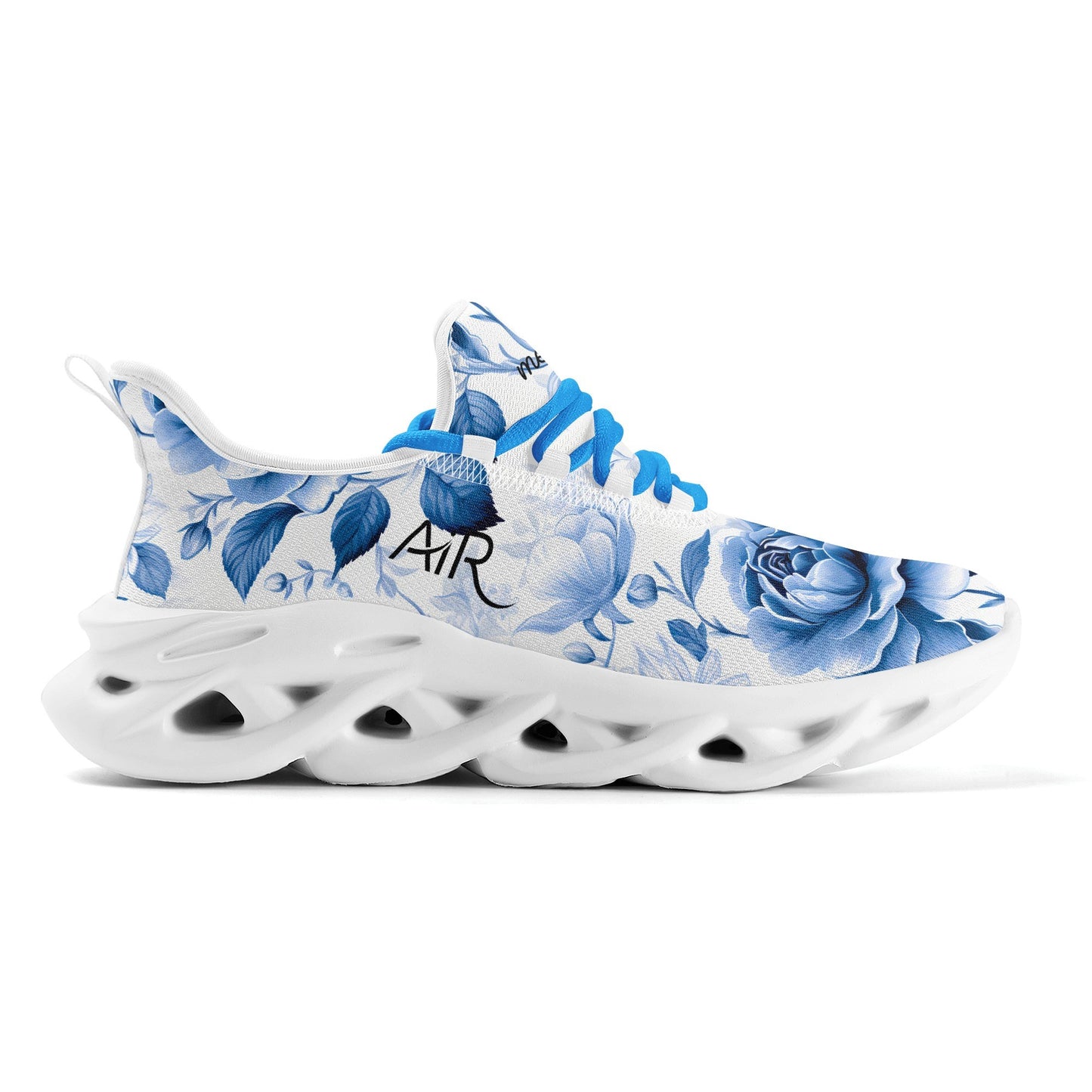 meeshy AIR Athletic Sneaker - Blue Flowers - Herren Sneaker JLR Design