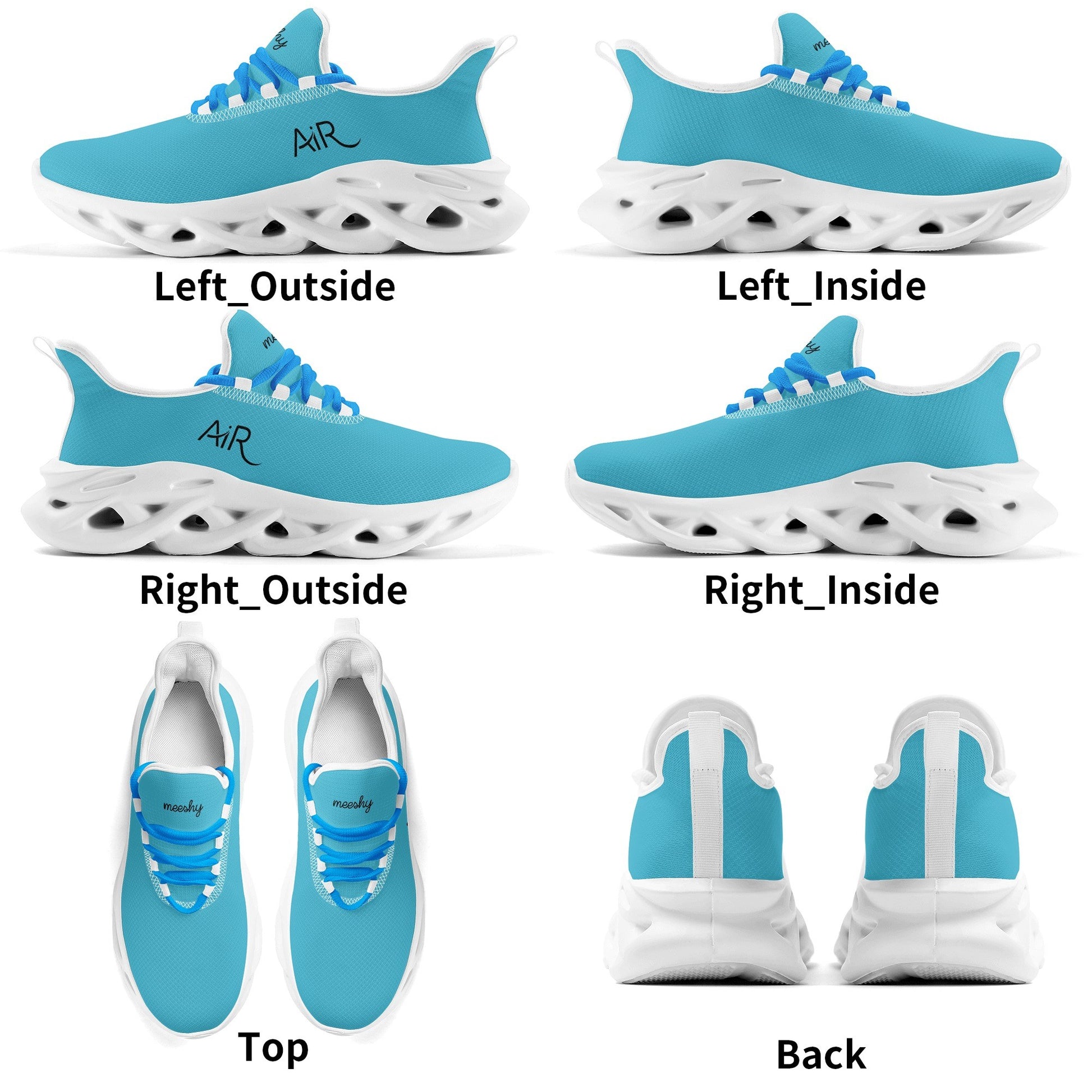 meeshy AIR Athletic Sneaker - Bright Summer Sky - Herren Sneaker JLR Design