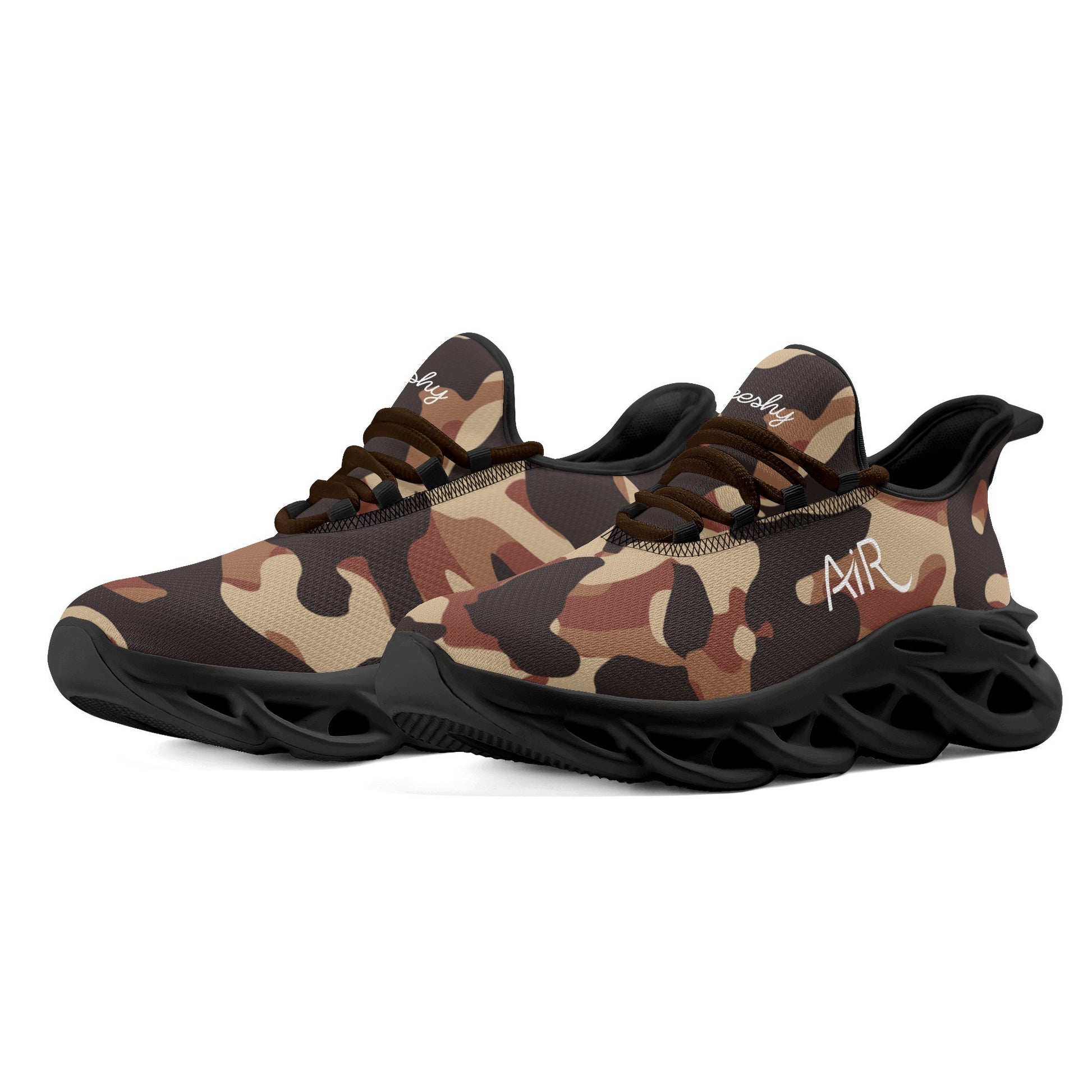 meeshy AIR Athletic Sneaker - Brown Camouflage - Damen Sneaker JLR Design