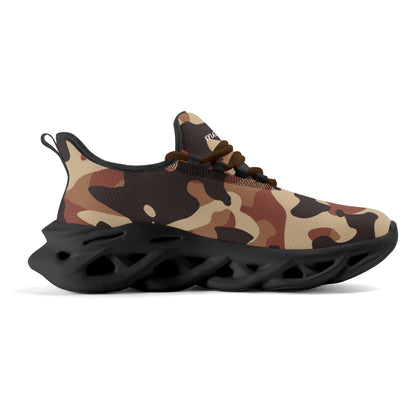meeshy AIR Athletic Sneaker - Brown Camouflage - Damen Sneaker JLR Design