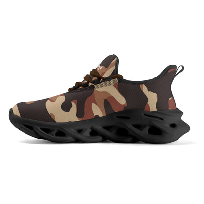 meeshy AIR Athletic Sneaker - Brown Camouflage - Damen Sneaker JLR Design