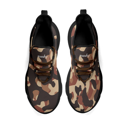 meeshy AIR Athletic Sneaker - Brown Camouflage - Damen Sneaker JLR Design