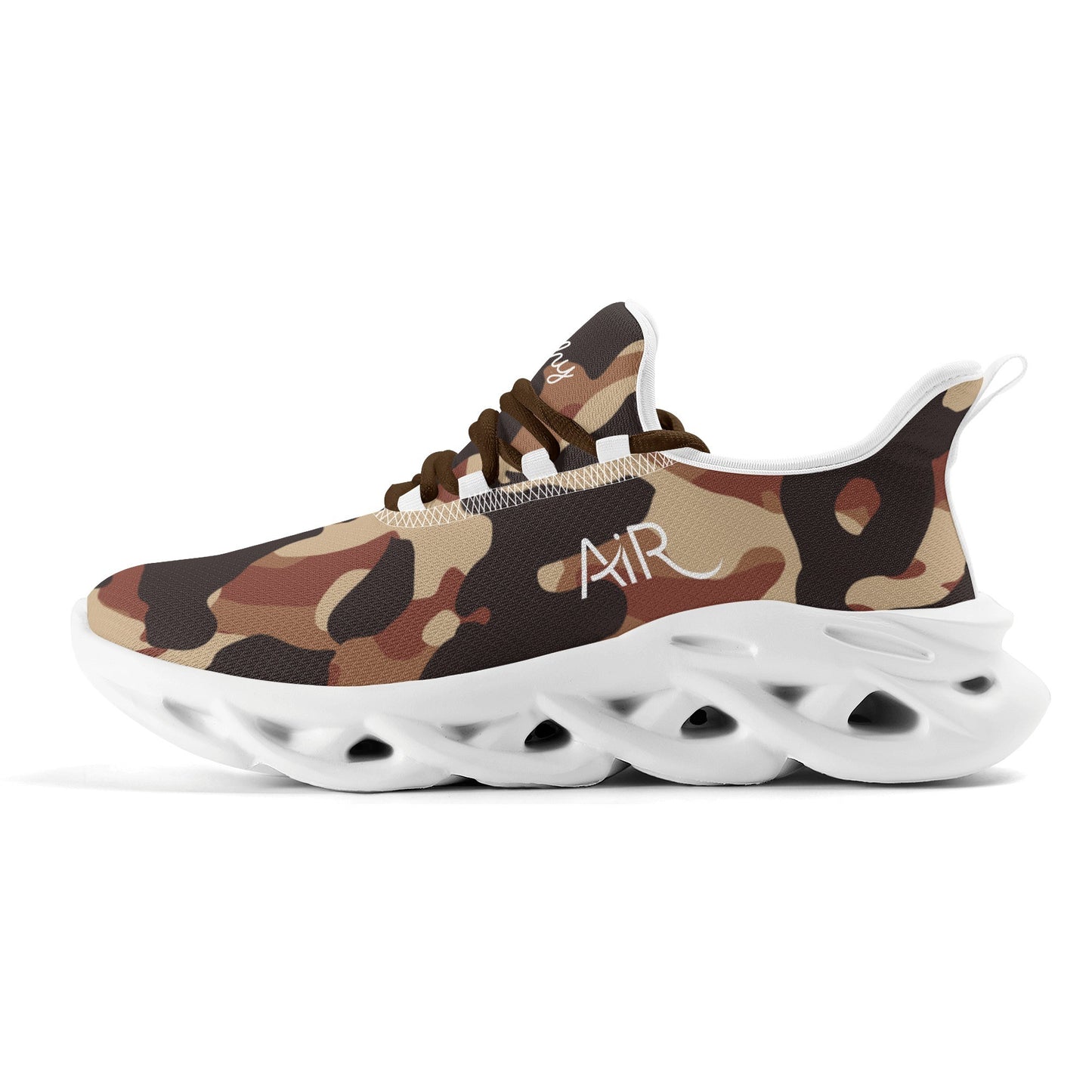 meeshy AIR Athletic Sneaker - Brown Camouflage - Damen Sneaker JLR Design