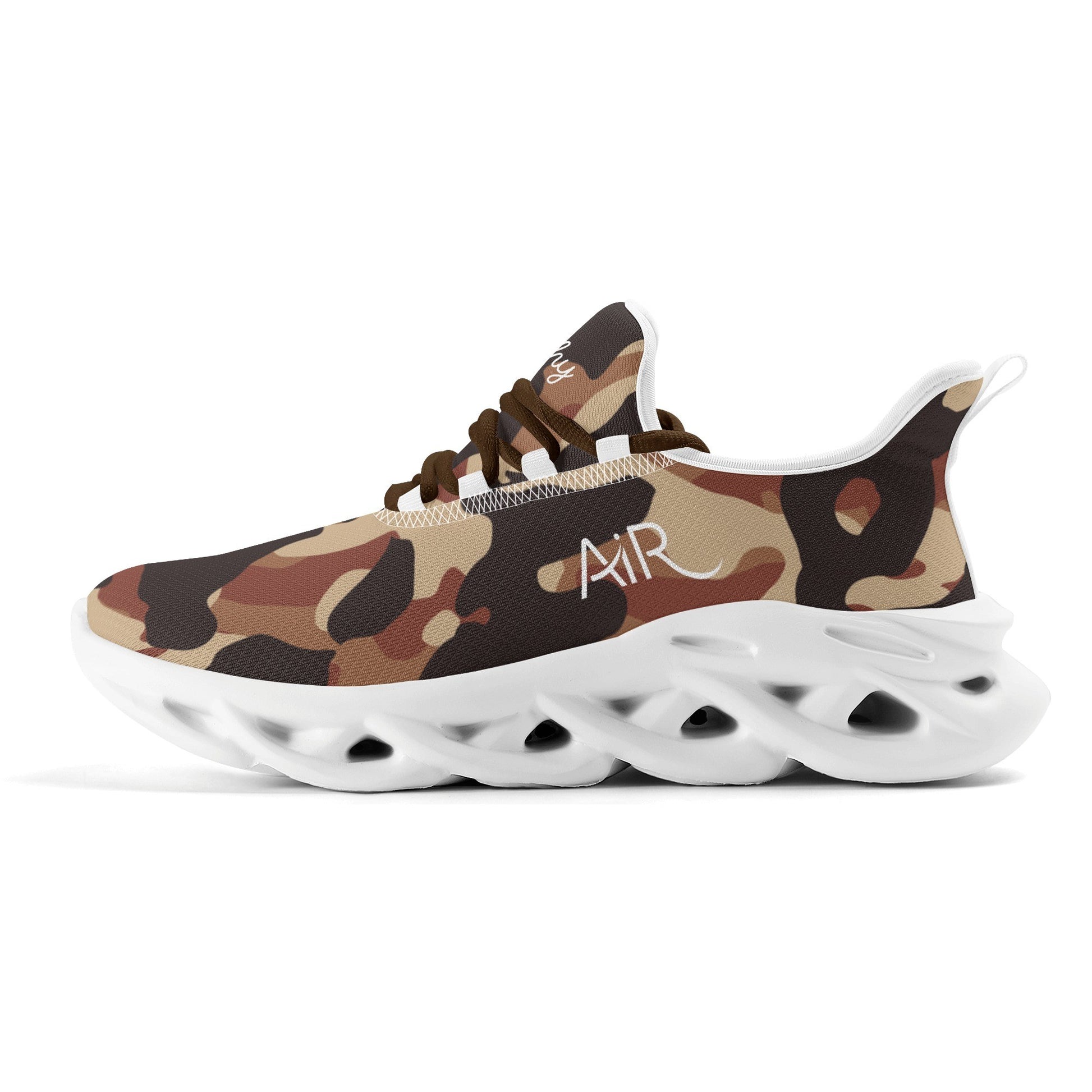meeshy AIR Athletic Sneaker - Brown Camouflage - Damen Sneaker JLR Design