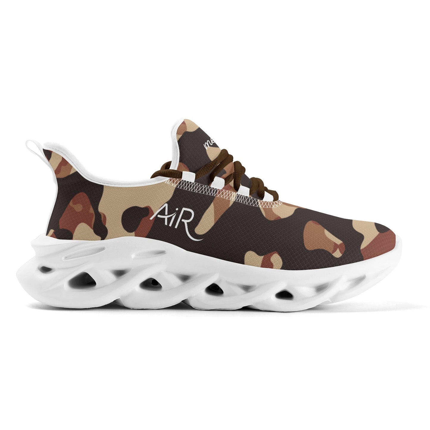 meeshy AIR Athletic Sneaker - Brown Camouflage - Damen Sneaker JLR Design