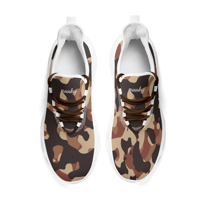 meeshy AIR Athletic Sneaker - Brown Camouflage - Damen Sneaker JLR Design