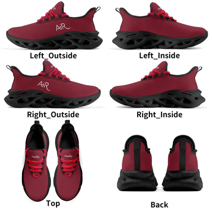 meeshy AIR Athletic Sneaker - Burgund - Damen Sneaker JLR Design