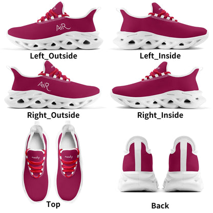 meeshy AIR Athletic Sneaker - Burgundy - Damen Sneaker JLR Design