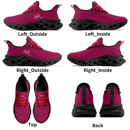 meeshy AIR Athletic Sneaker - Burgundy - Damen Sneaker JLR Design