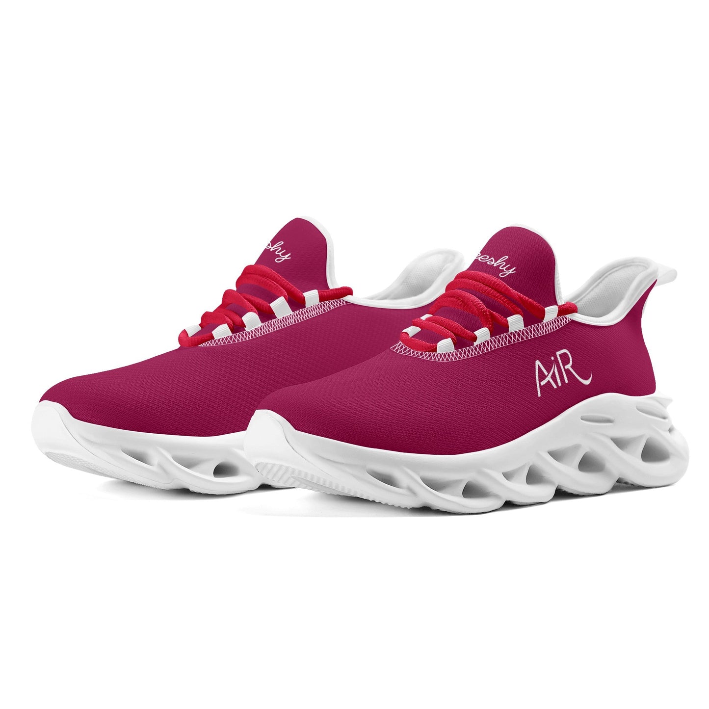 meeshy AIR Athletic Sneaker - Burgundy - Damen Sneaker JLR Design