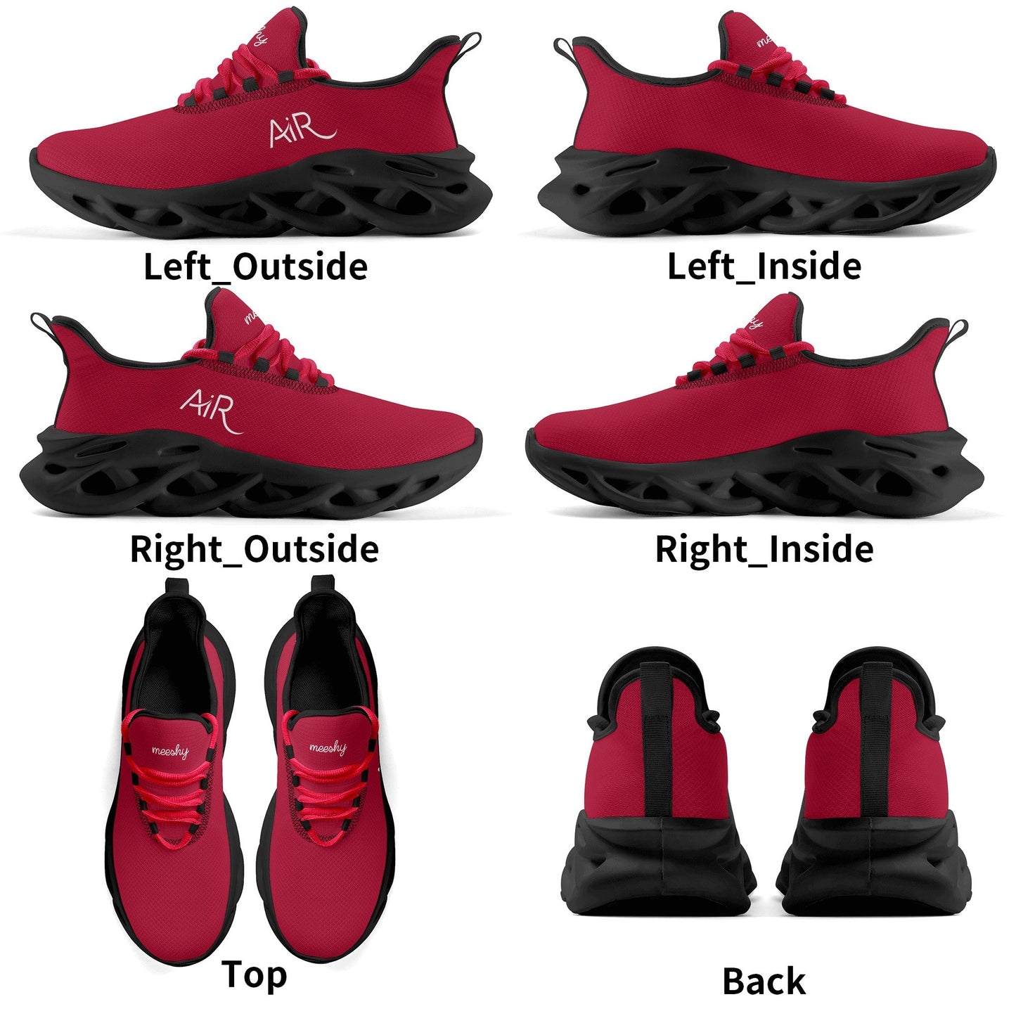 meeshy AIR Athletic Sneaker - Carmine - Damen Sneaker JLR Design