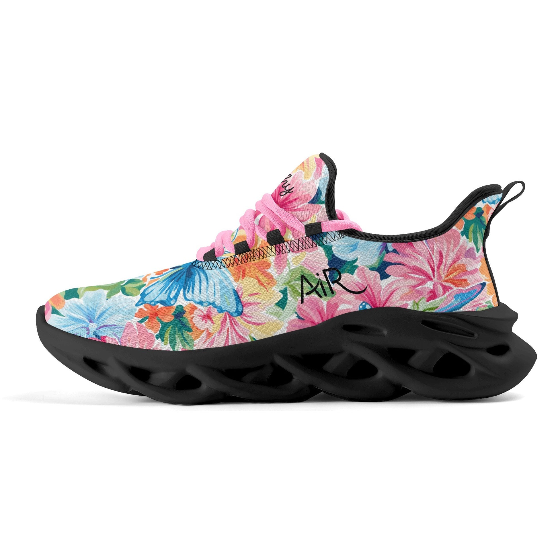 meeshy AIR Athletic Sneaker - Colorful Butterfly v1 - Damen Sneaker JLR Design