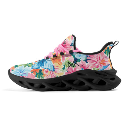 meeshy AIR Athletic Sneaker - Colorful Butterfly v1 - Damen Sneaker JLR Design