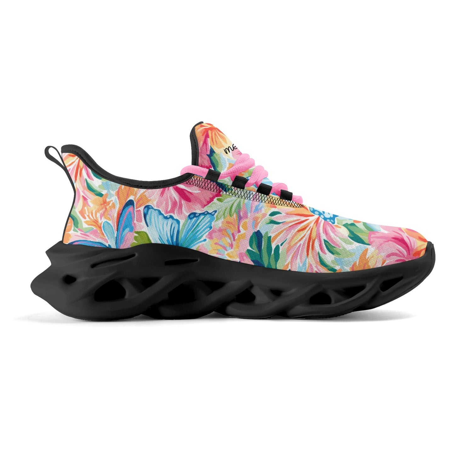 meeshy AIR Athletic Sneaker - Colorful Butterfly v1 - Damen Sneaker JLR Design
