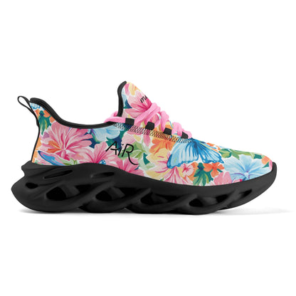 meeshy AIR Athletic Sneaker - Colorful Butterfly v1 - Damen Sneaker JLR Design