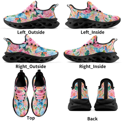 meeshy AIR Athletic Sneaker - Colorful Butterfly v1 - Damen Sneaker JLR Design