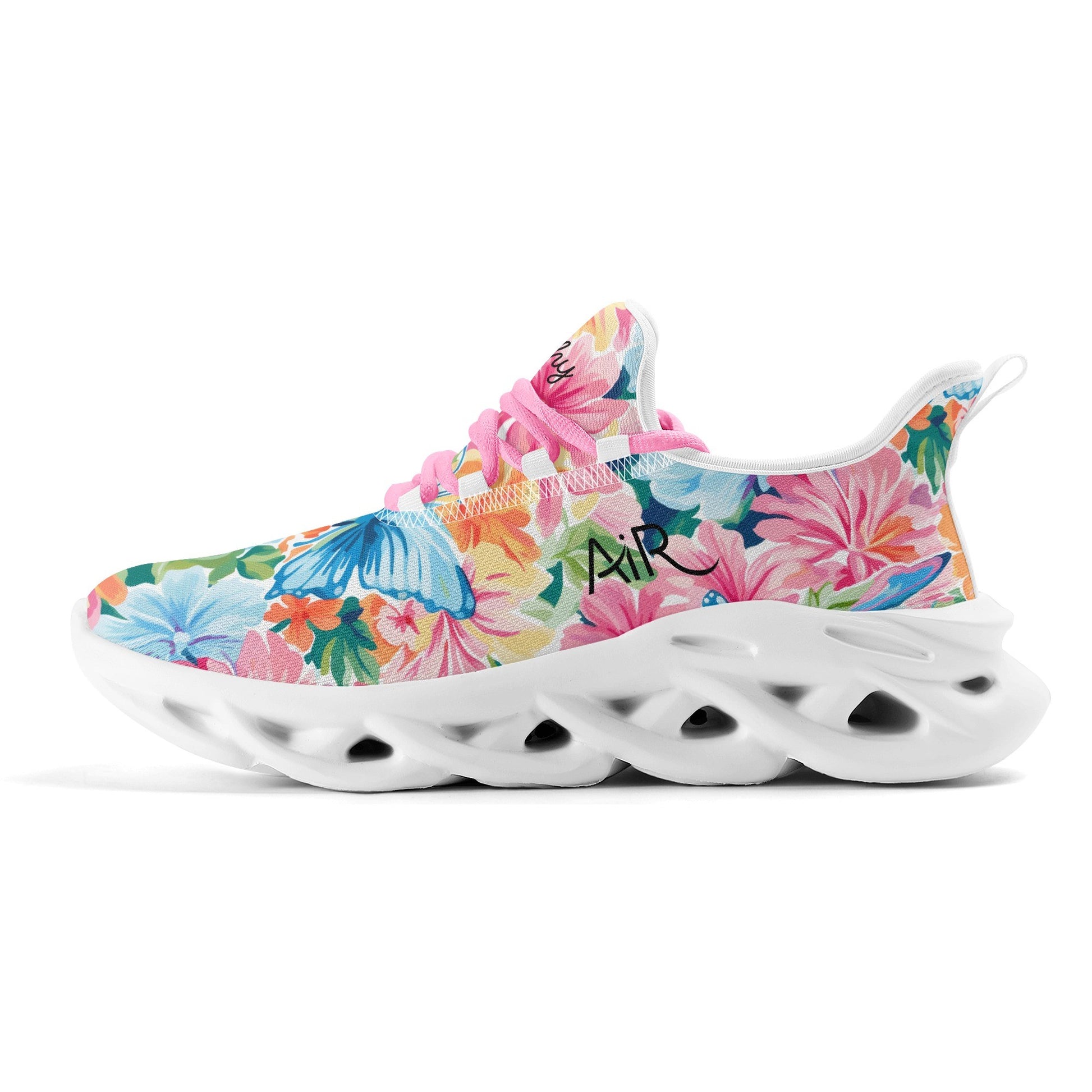 meeshy AIR Athletic Sneaker - Colorful Butterfly v1 - Damen Sneaker JLR Design