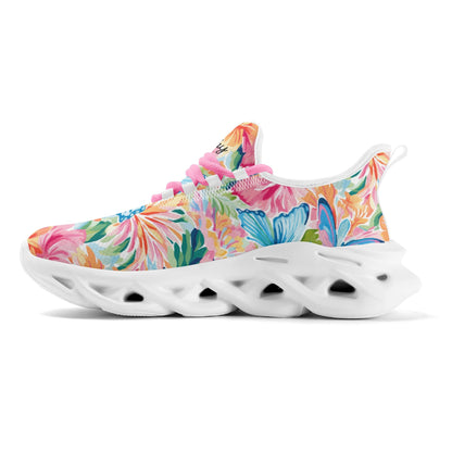 meeshy AIR Athletic Sneaker - Colorful Butterfly v1 - Damen Sneaker JLR Design