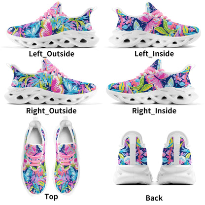 meeshy AIR Athletic Sneaker - Colorful Butterfly v2 - Damen Sneaker JLR Design