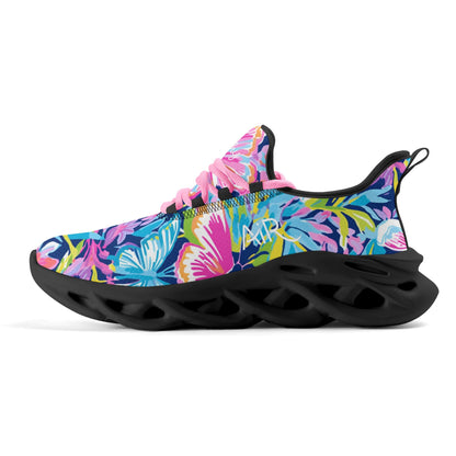 meeshy AIR Athletic Sneaker - Colorful Butterfly v2 - Damen Sneaker JLR Design