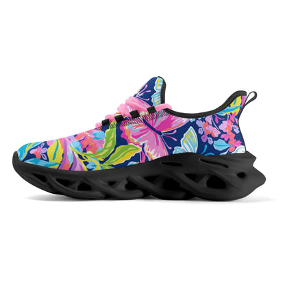 meeshy AIR Athletic Sneaker - Colorful Butterfly v2 - Damen Sneaker JLR Design