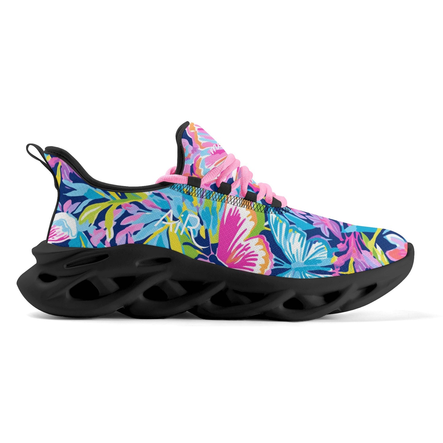 meeshy AIR Athletic Sneaker - Colorful Butterfly v2 - Damen Sneaker JLR Design