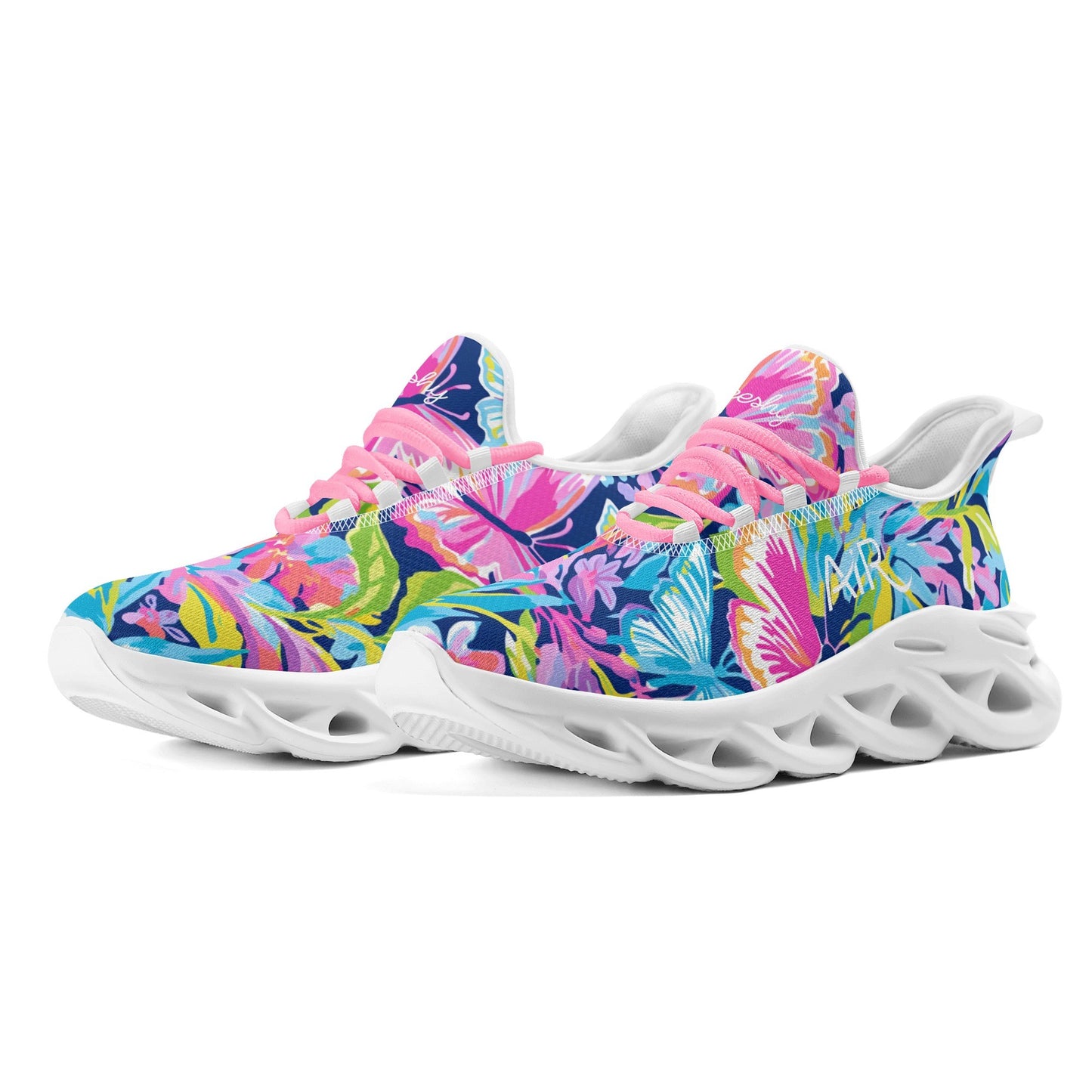 meeshy AIR Athletic Sneaker - Colorful Butterfly v2 - Damen Sneaker JLR Design