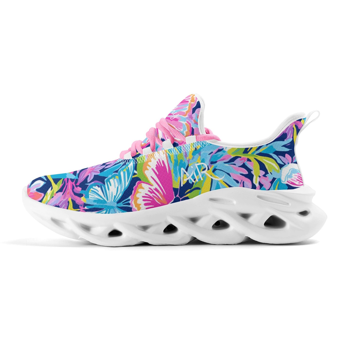 meeshy AIR Athletic Sneaker - Colorful Butterfly v2 - Damen Sneaker JLR Design