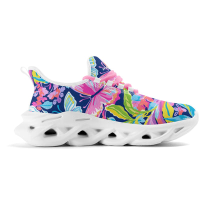 meeshy AIR Athletic Sneaker - Colorful Butterfly v2 - Damen Sneaker JLR Design