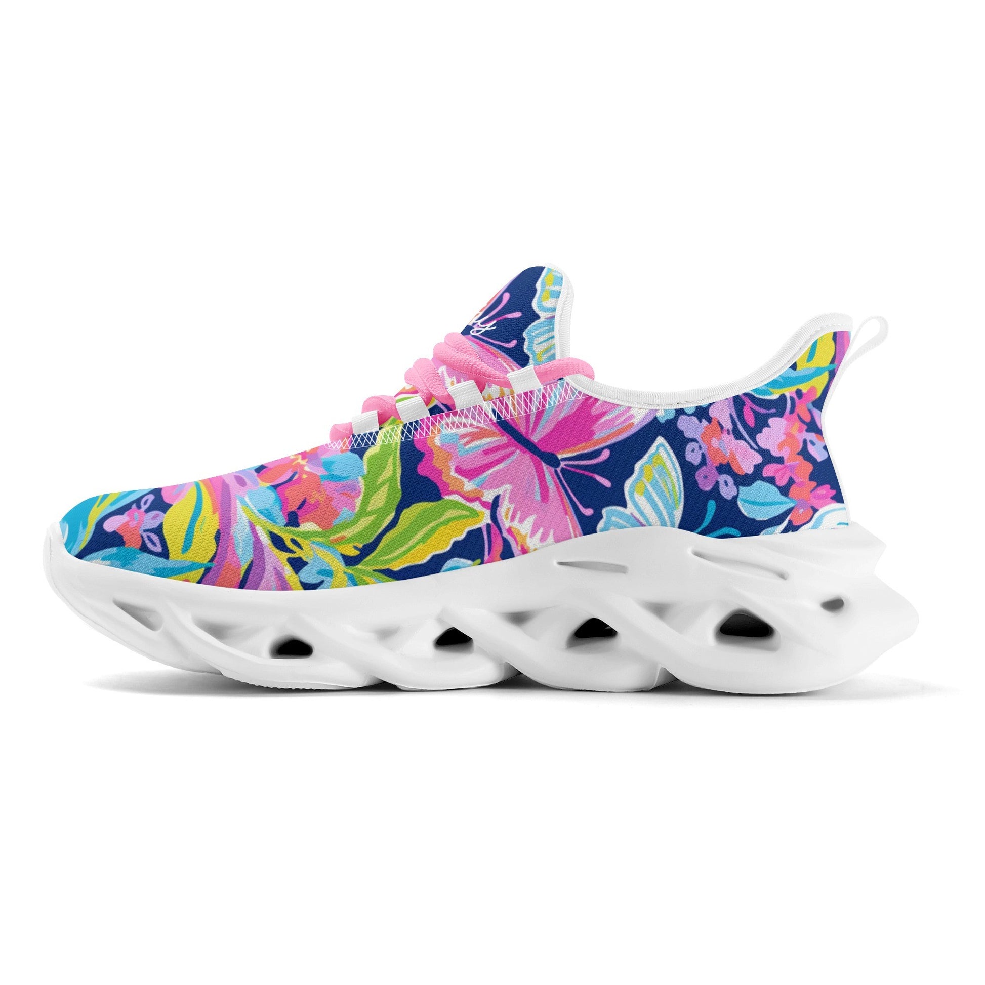 meeshy AIR Athletic Sneaker - Colorful Butterfly v2 - Damen Sneaker JLR Design