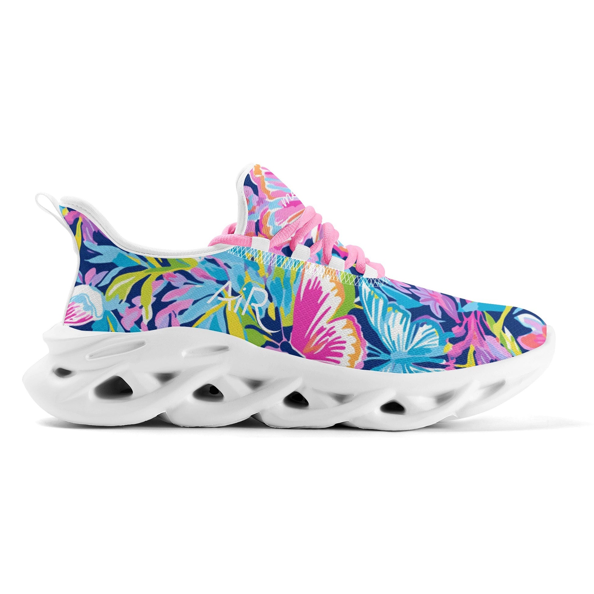 meeshy AIR Athletic Sneaker - Colorful Butterfly v2 - Damen Sneaker JLR Design